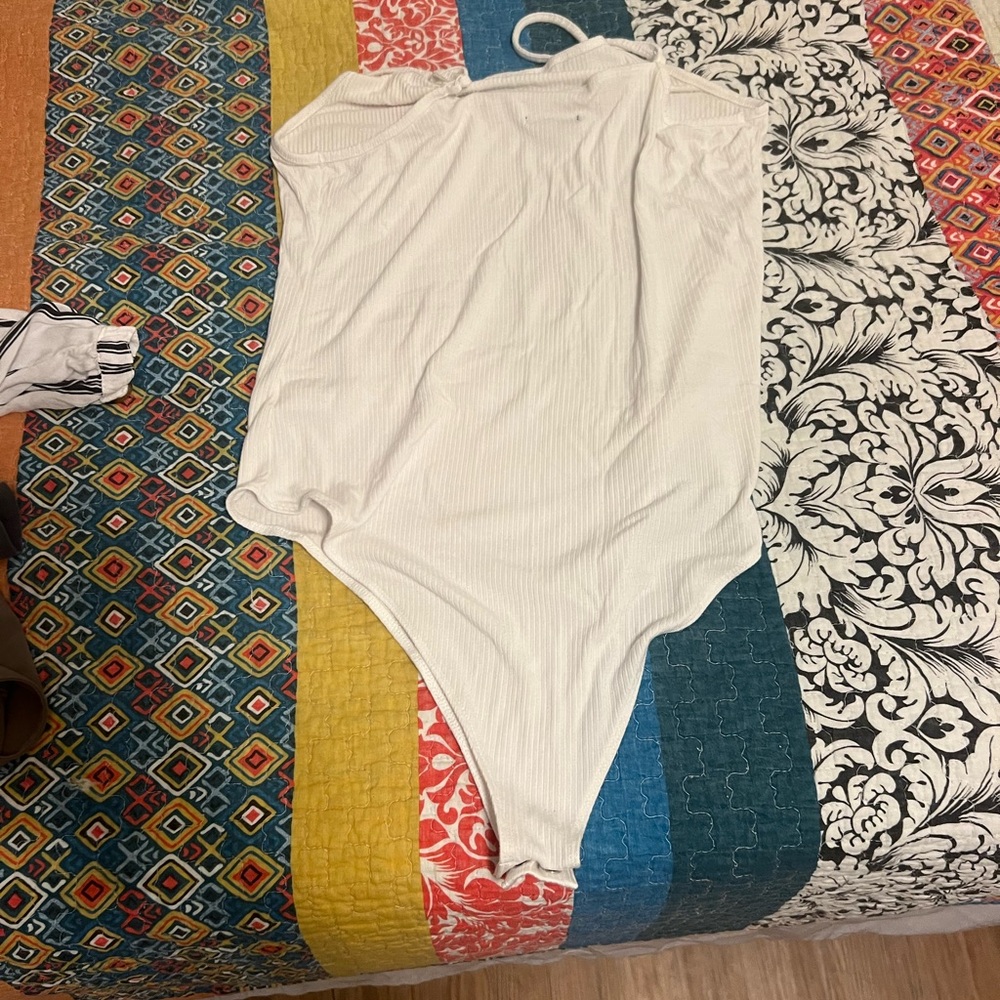 White body suite- target never warn. Size L